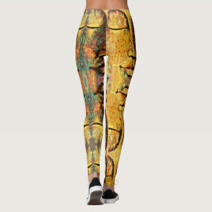 Abstract Kleurrijk Gezichtskunst Leggings