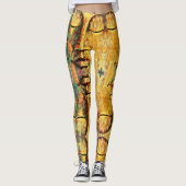 Abstract Kleurrijk Gezichtskunst Leggings (Voorkant)