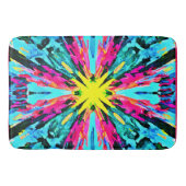 Abstract kleurrijk gloedpatroon badmat (Voorkant)