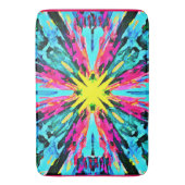 Abstract kleurrijk gloedpatroon badmat (Voorkant Verticaal)