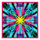 Abstract kleurrijk gloedpatroon perfect poster (Voorkant)