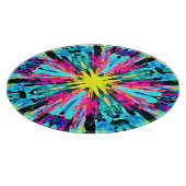 Abstract kleurrijk gloedpatroon snijplank (Hoek)