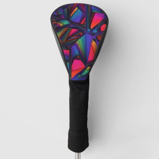 Abstract kleurrijk golfheadcover (Voorkant)