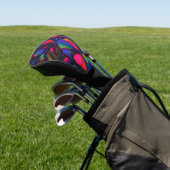 Abstract kleurrijk golfheadcover (Insitu)