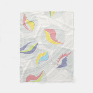 Abstract Kleurrijk Golfvormig Patronen | Moderne P Fleece Deken