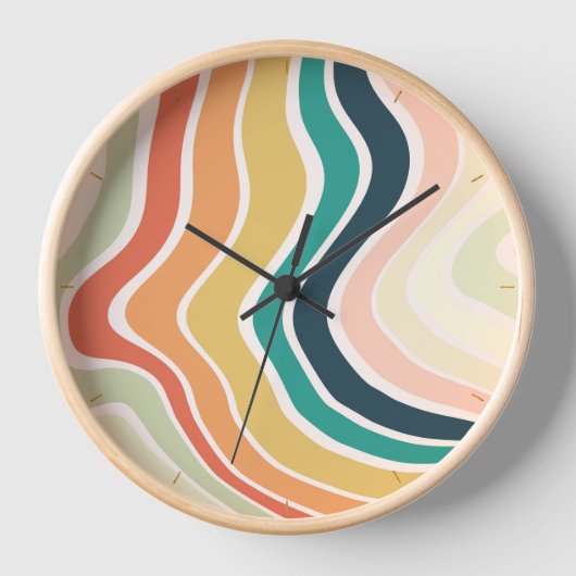 Abstract kleurrijk golvend patroon (Voorkant)