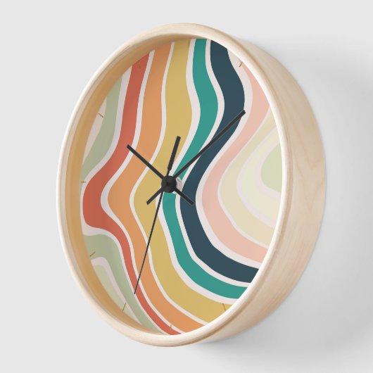 Abstract kleurrijk golvend patroon (Hoek)