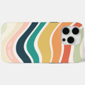 Abstract kleurrijk golvend patroon Case-Mate iPhone case (Achterkant (horizontaal))