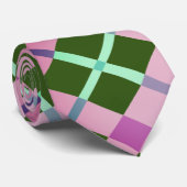 Abstract kleurrijk (Green Lavender) Stropdas (Opgerold)