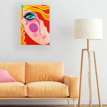Abstract kleurrijk groots kunstschildpad oog