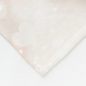 Abstract kleurrijk hartenpatroon fleece deken (Hoek)