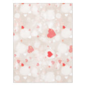 Abstract kleurrijk hartenpatroon tafelkleed (Voorkant)