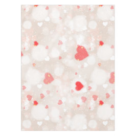 Abstract kleurrijk hartenpatroon tafelkleed