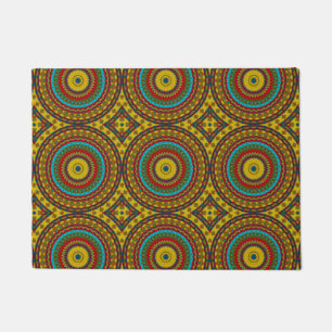 Abstract Kleurrijk Hippie Koel Boho Patroon Triba Deurmat