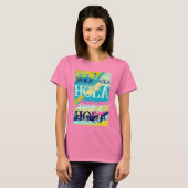 Abstract Kleurrijk Hola T-shirt (Voorkant volledig)