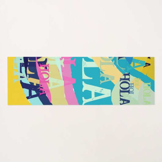 Abstract Kleurrijk Hola Yogamat (Achterkant (horizontaal))