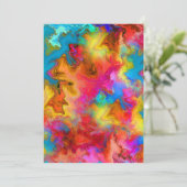abstract kleurrijk kaart (Staand voorkant)