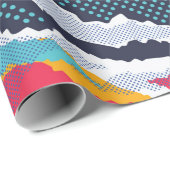 Abstract kleurrijk kamouflage behangselpapier met  cadeaupapier (Rol Hoek)