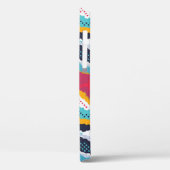 Abstract kleurrijk kamouflage behangselpapier met Case-Mate iPhone case (Achterkant / Links)