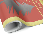 Abstract kleurrijk kerstpapier met tekst cadeaupapier (Rol Hoek)