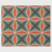 Abstract kleurrijk kerstpatroon Cadeaupapier (Vlak)