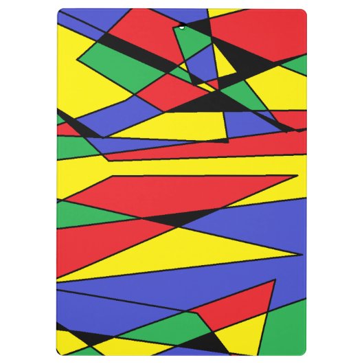 Abstract Kleurrijk Klembord (Achterkant)