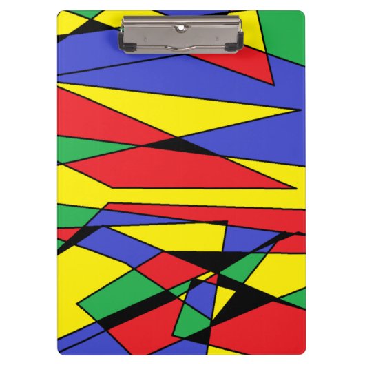 Abstract Kleurrijk Klembord (Voorkant)