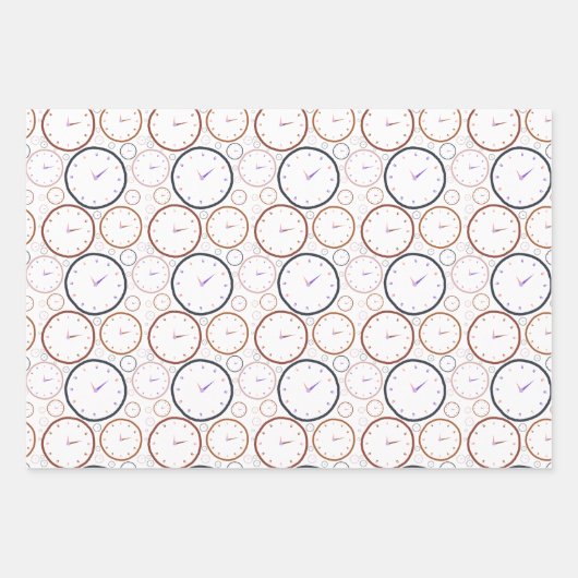 Abstract kleurrijk klokvormpatroon inpakpapier vel (Voorkant 3)