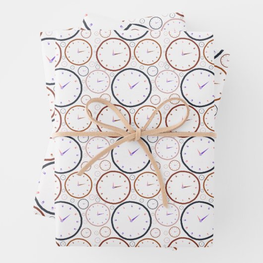 Abstract kleurrijk klokvormpatroon inpakpapier vel (In situ)