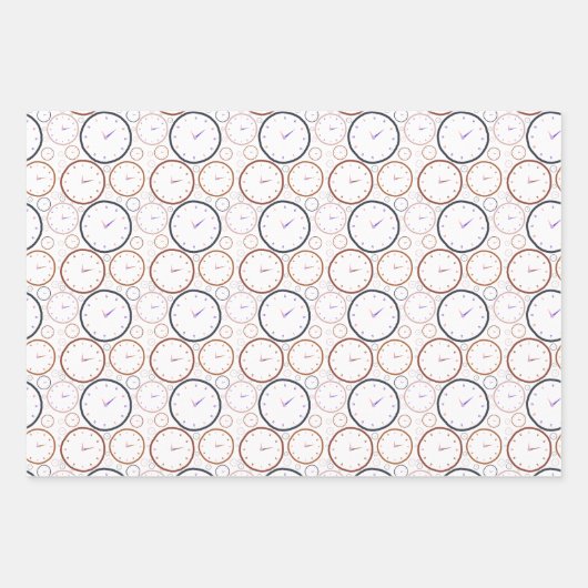 Abstract kleurrijk klokvormpatroon inpakpapier vel (Voorkant)