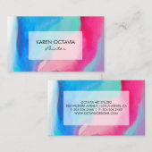 Abstract Kleurrijk Kunst Visitekaartje (Voorkant / Achterkant)