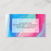 Abstract Kleurrijk Kunst Visitekaartje (Achterkant)