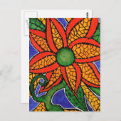 Abstract kleurrijk kunstBriefkaart Briefkaart (Voorkant / Achterkant)