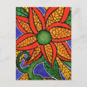 Abstract kleurrijk kunstBriefkaart Briefkaart (Voorkant)