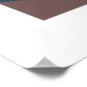 Abstract kleurrijk landschap poster (Hoek)