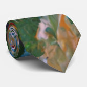 Abstract kleurrijk landschap stropdas (Opgerold)