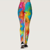 abstract kleurrijk leggings (Achterkant)