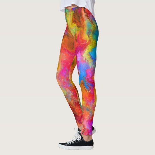 abstract kleurrijk leggings (Links)