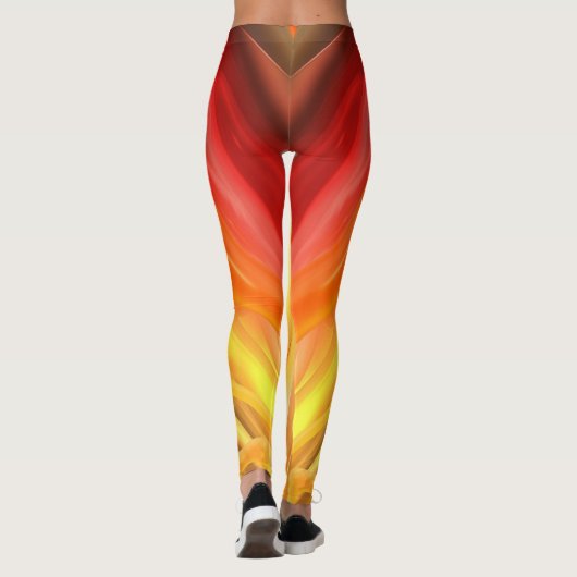 Abstract kleurrijk leggings (Achterkant)