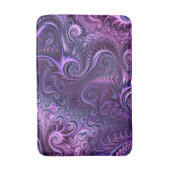 Abstract kleurrijk Lila en Violet Spiral Patroon Badmat (Voorkant Verticaal)