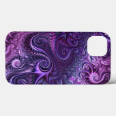Abstract kleurrijk Lila en Violet Spiral Patroon Case-Mate iPhone Case (Achterkant (horizontaal))