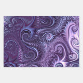 Abstract kleurrijk Lila en Violet Spiral Patroon Inpakpapier Vel (Voorkant)
