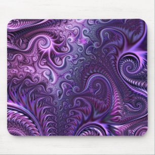 Abstract kleurrijk Lila en Violet Spiral Patroon Muismat