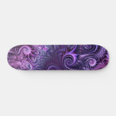 Abstract kleurrijk Lila en Violet Spiral Patroon Persoonlijk Skateboard (Horizontaal)