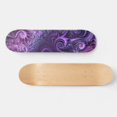 Abstract kleurrijk Lila en Violet Spiral Patroon Persoonlijk Skateboard (Horizontaal)