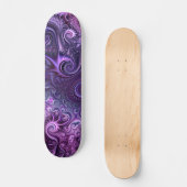 Abstract kleurrijk Lila en Violet Spiral Patroon Persoonlijk Skateboard (Voorkant)