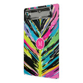 Abstract Kleurrijk Meerkleurig Tropisch Blad Mini Klembord (Angled2)