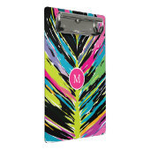 Abstract Kleurrijk Meerkleurig Tropisch Blad Mini Klembord (Schuin)