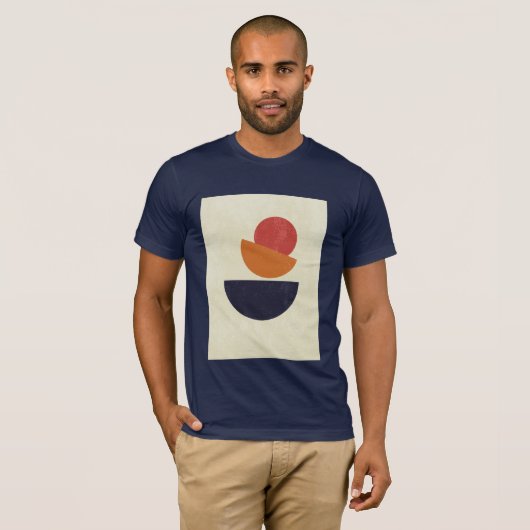 ABSTRACT KLEURRIJK MODERN ART T-SHIRT (Voorkant volledig)