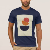 ABSTRACT KLEURRIJK MODERN ART T-SHIRT (Voorkant)
